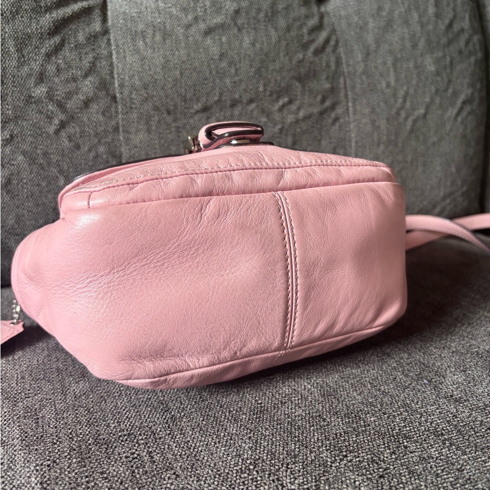 Coach Pink Leather Crossbody Bag - Picture 3 of 9